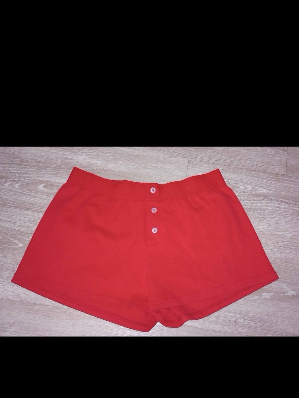 Angel Cult Red Women's Casual Knit Shorts